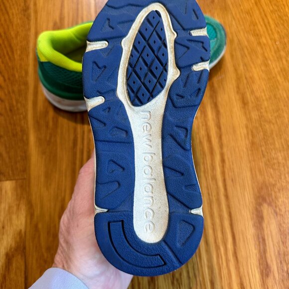 New Balance Kids Sneakers - Blue and Neon Green - Picture 4 of 5